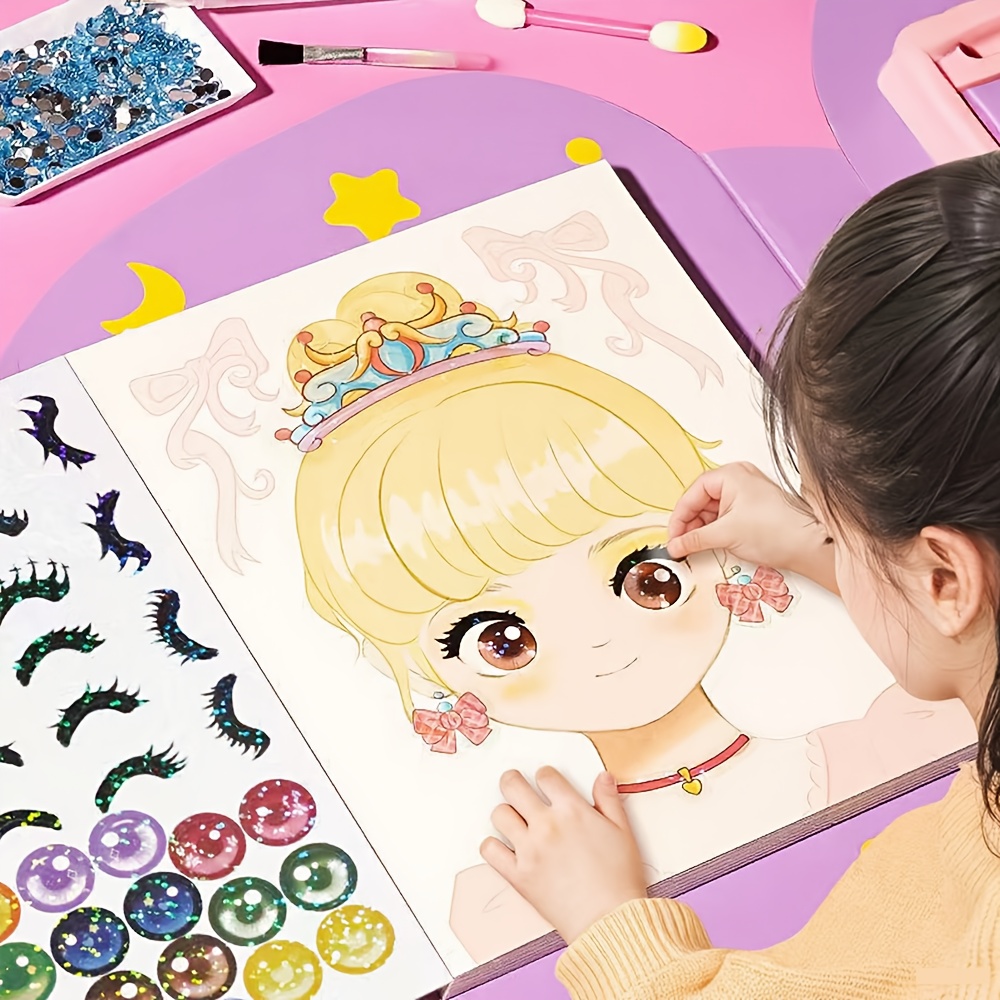 Book Party Games - Libro de pegatinas faciales DIY, con