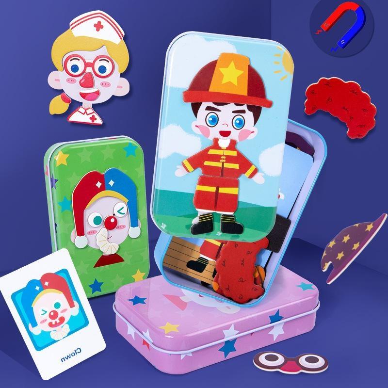 Party Games Gamecube - Juguetes magnéticos de vestir para niños,