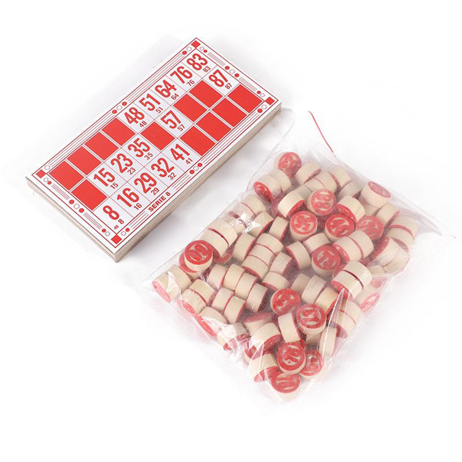 Party Games Large Groups - Juego de bingo Vintage de madera,