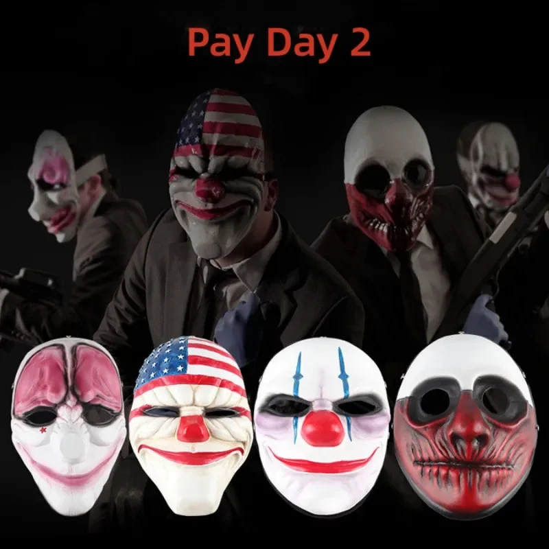 Máscara de PVC Pay Day 2 para  - Party Games Youtube reseña y precio