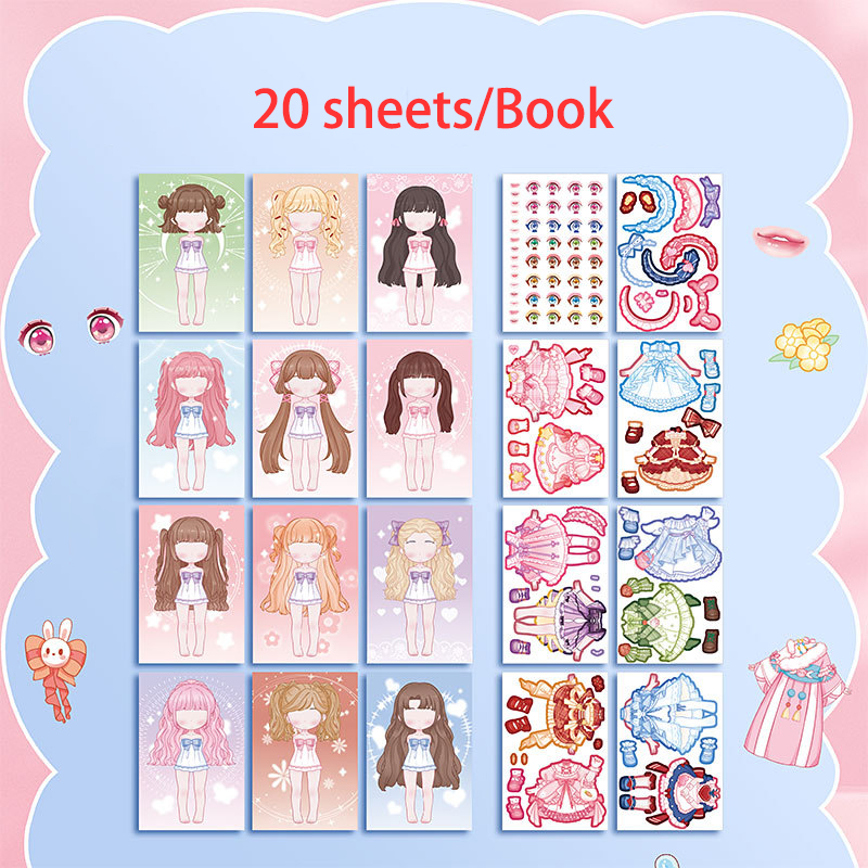 20 piezas/libro de pegatinas a - Book Party Games reseña y precio