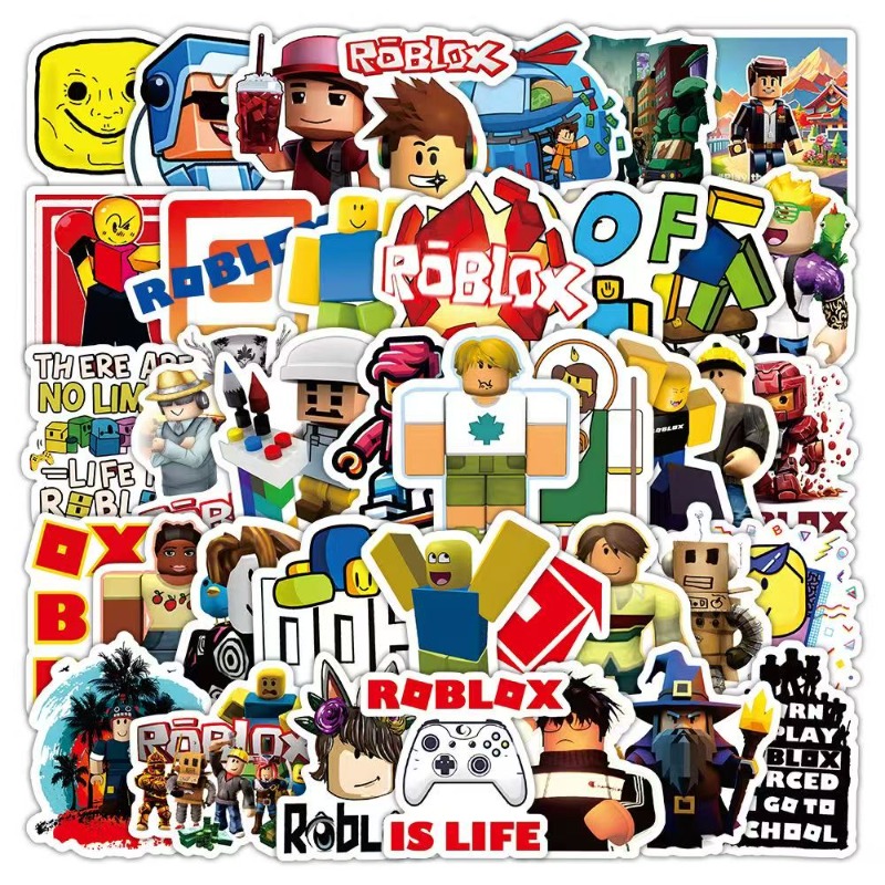 60 unids/set Roblox pegatinas  - Party Games In Roblox reseña y precio