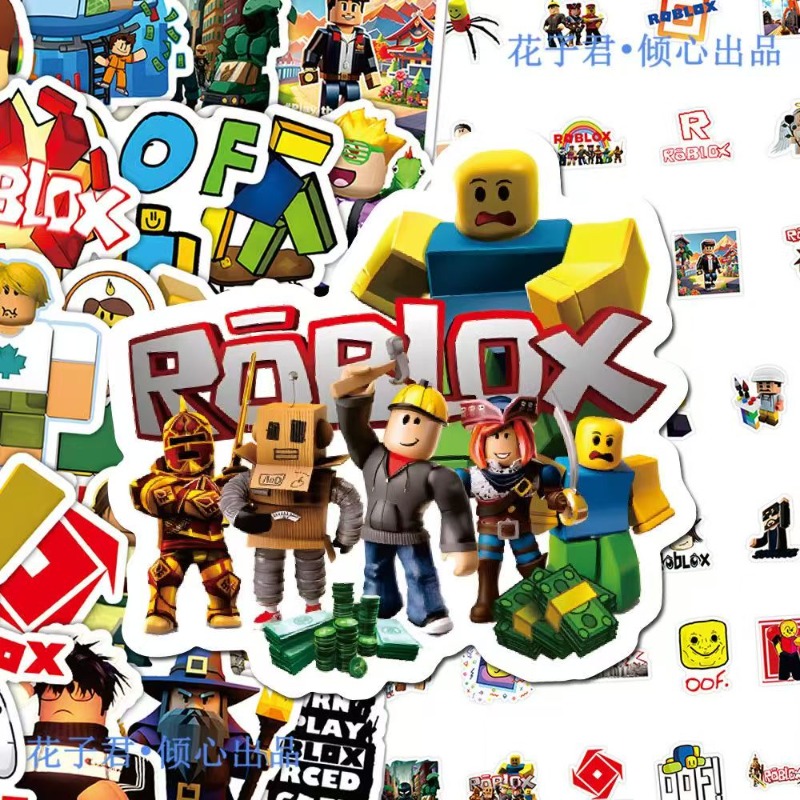 60 unids/set Roblox pegatinas  - Party Games In Roblox reseña y precio
