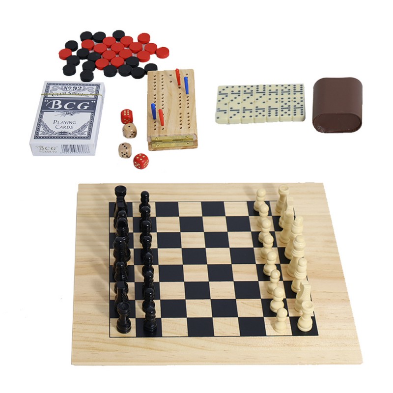 Juego de Mesa de Madera 6 en 1 - Book Party Games reseña y precio