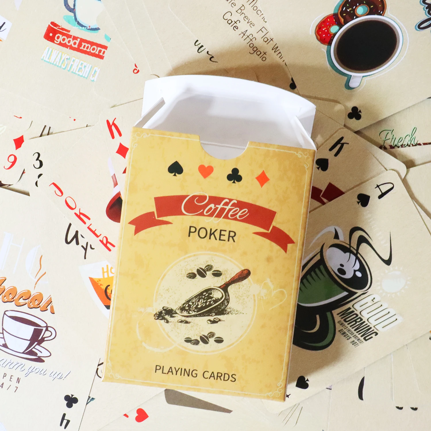 Naipes de papel para café, est - Book Party Games reseña y precio