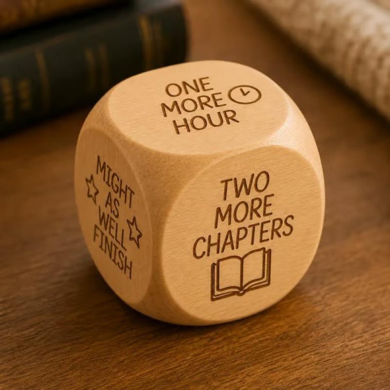 Dados de madera hechos a mano  - Book Party Games reseña y precio