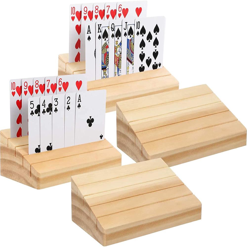 Soporte para naipes de madera  - Book Party Games reseña y precio